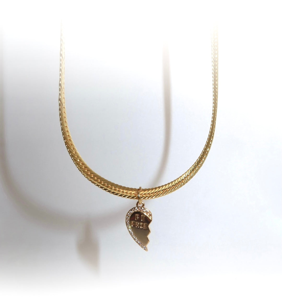 Personalized Herringbone Chain Necklace
