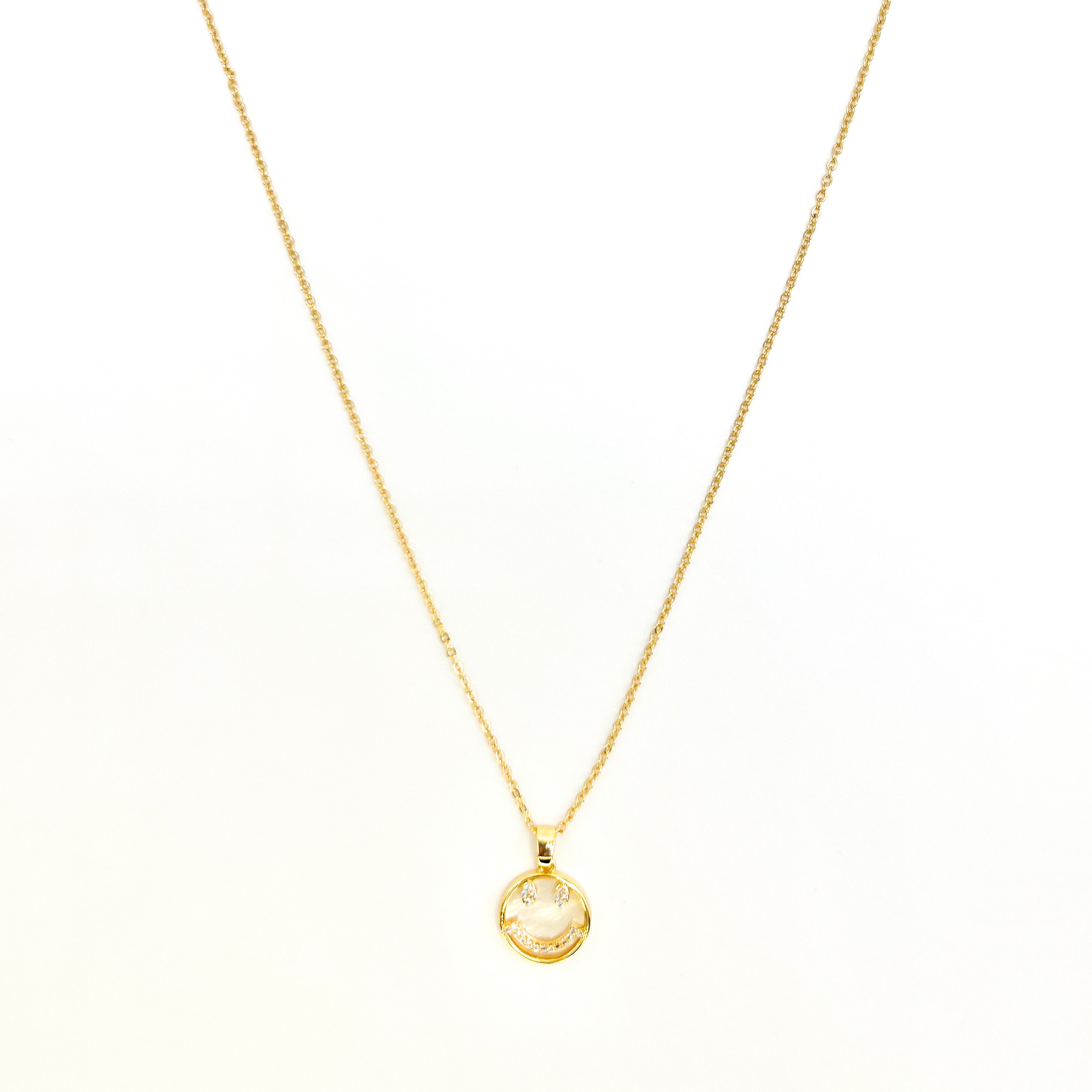 Happy Face Pendant Necklace