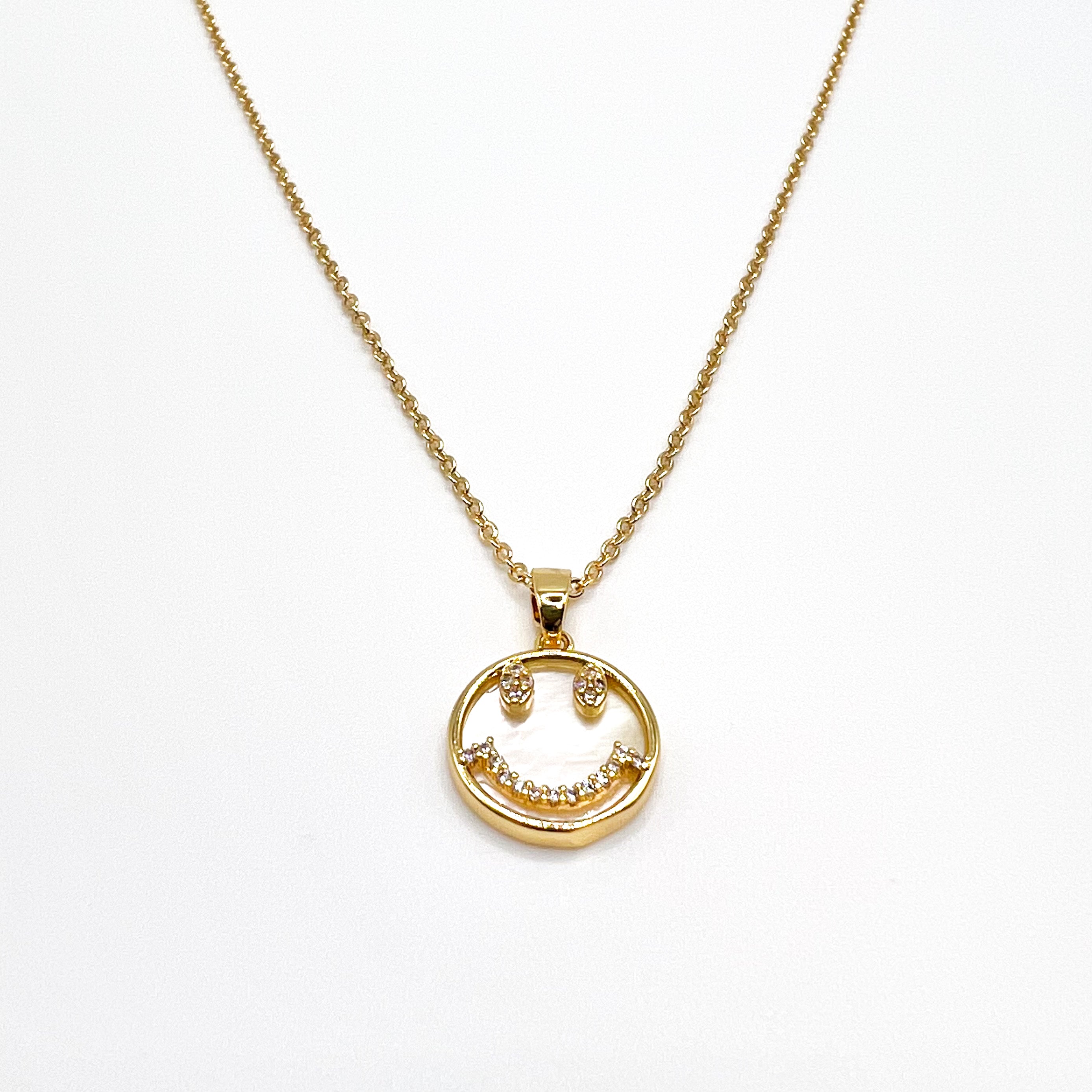 Happy Face Pendant Necklace
