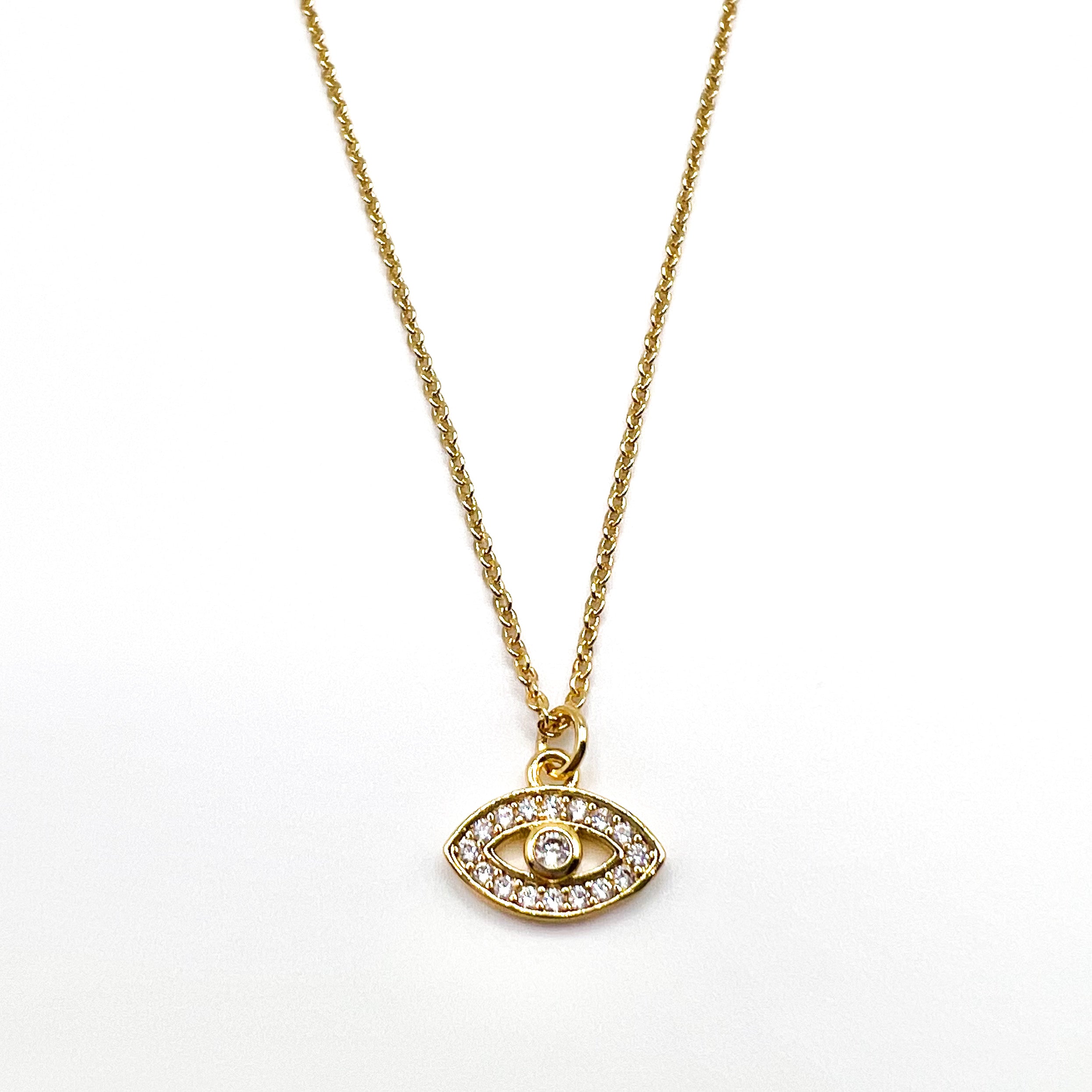 Petite Protection Eye Pendant Necklace